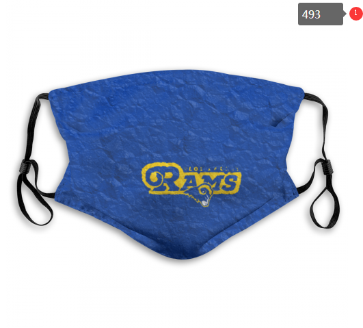 NFL Los Angeles Rams #9 Dust mask with filter->nfl dust mask->Sports Accessory